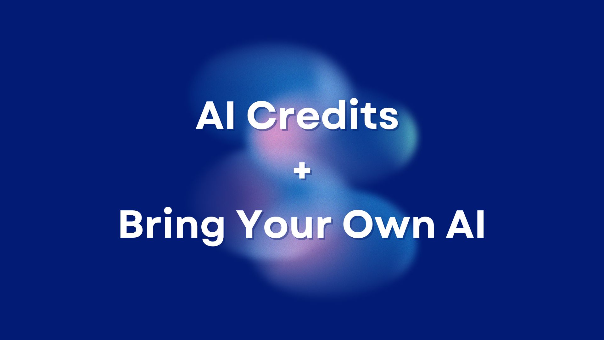 Connecting your own AI provider alongside the built-in credits